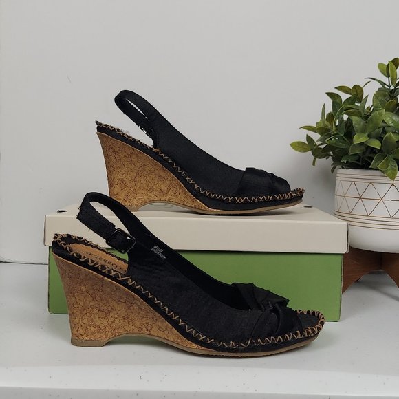 ANTHROPOLOGIE SEYCHELLES SINGAPORE CORK WEDGE SANDALS - Picture 14 of 14